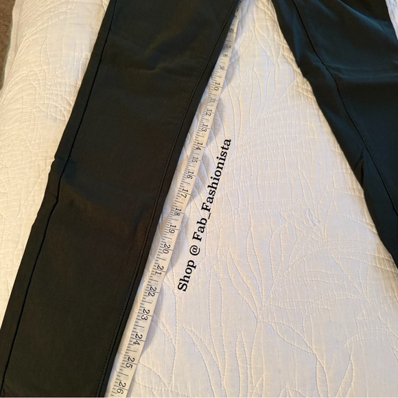 Olive green fleece lined Jeggings - Picture 9 of 10